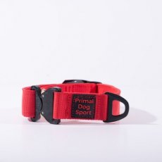 nylon halsband 40 mm - cobra sluiting - 39-60 cm - rood